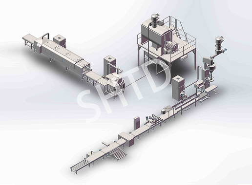 混料和包装生产线